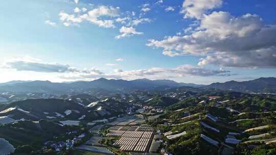 江西赣州赣南寻乌县脐橙种植基地航拍