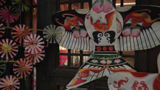 中国传统文化非遗传承手工艺制品纸风筝纸鸢