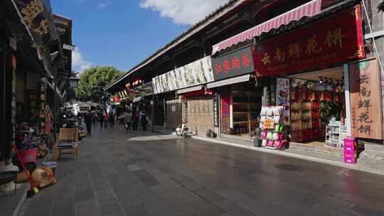 【正版素材】建水古城街道临安红河