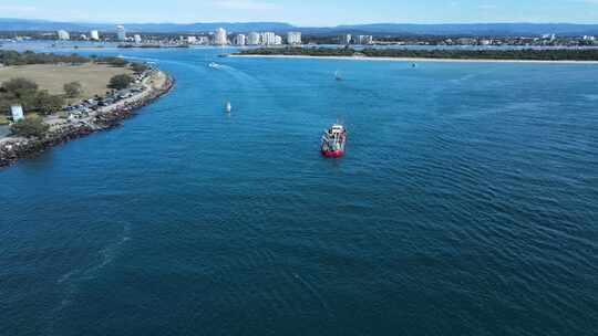 航拍海岛海洋风景视频素材模板下载