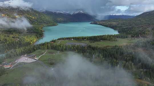 穿云见到喀纳斯湖全景