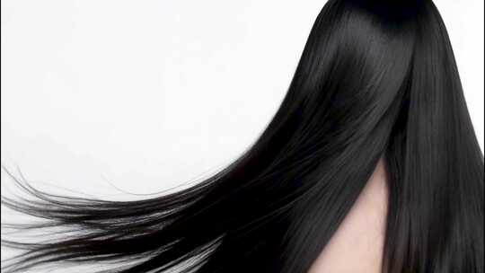 柔顺乌黑长发，洗发水护发头发广告宣传片