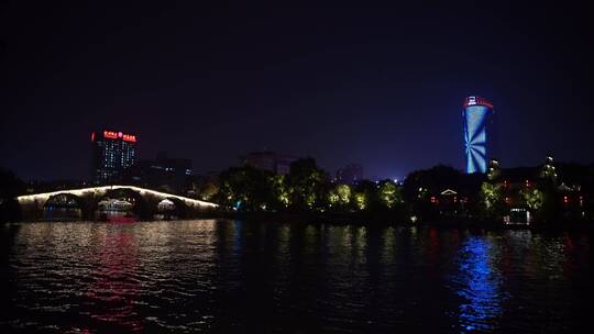 杭州桥西历史文化街区夜景