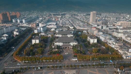 云南旅游风光大理洱源县全景