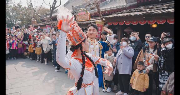 大唐风旅游景点宣传张骞出使西域