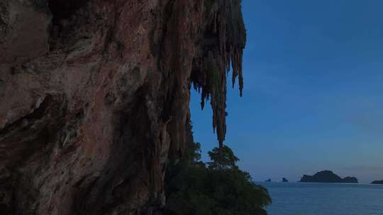 HDR航拍泰国甲米莱利海滩海滨自然风光视频素材模板下载