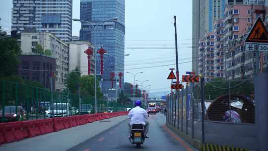 开车行驶长沙城市道路第一视角公路驾驶汽车