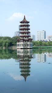 武汉汉口宝岛公园竖屏风景