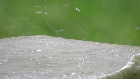 春天下雨唯美清新空镜雨景4k视频素材