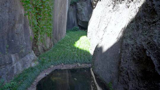 绍兴柯岩景区蚕花洞景点4K视频