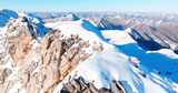 阿坝黑水达古冰川雪山风景山顶一行足迹高清在线视频素材下载