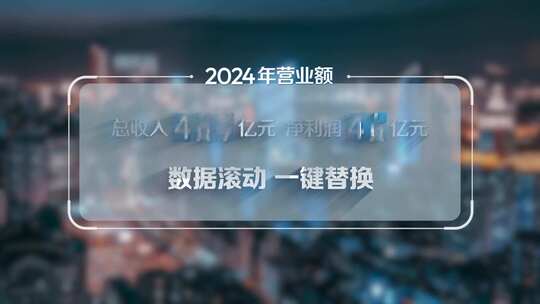 企业数据框数字展示（带通道）