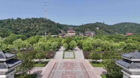 湖北鄂州西山古灵泉寺航拍