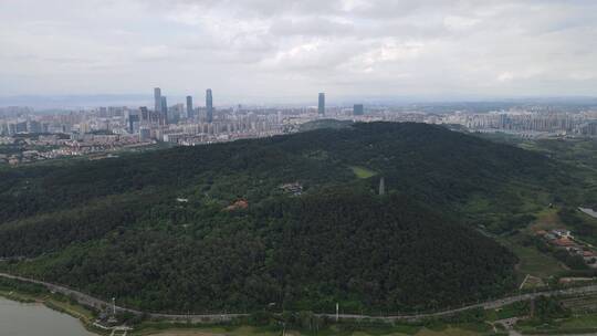 航拍广西南宁五象新区总部基地