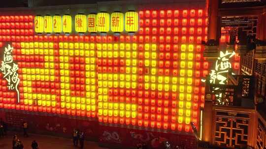 上海灯会 龙年 豫园灯会 春节 张灯结彩视频素材模板下载