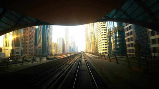 迪拜铁路第一视角