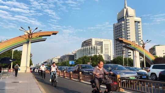 北京地标复兴路彩虹门