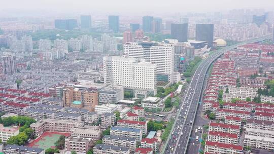 上海第十人民医院航拍