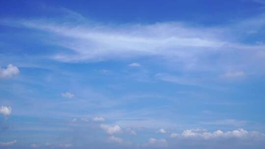 夏日天空延时天空云朵唯美夏天蓝天白云飘飘