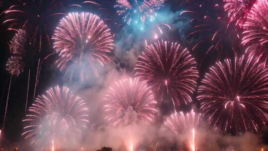 2024春节 除夕 过年放烟花