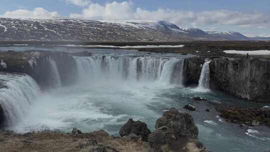 冰岛上帝瀑布