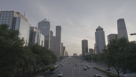 北京国贸城市通勤 白领下班
