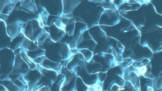 3d渲染蓝色海水循环流动动画背景视频