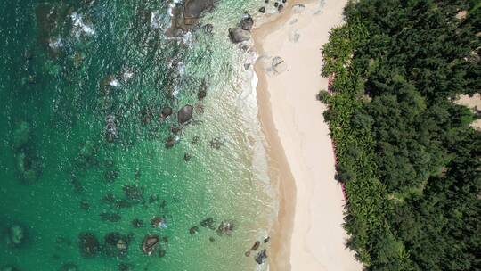 海南 文昌 淇水湾 礁石 海滩 航拍