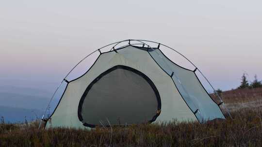 露营，山脉，帐篷，户外活动