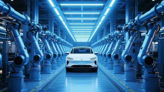 新能源汽车工厂生产线场景