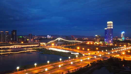 中国西部国际展览城夜景