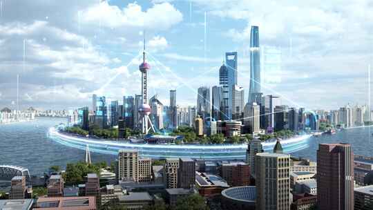 科技北上广深现代城市智慧城市