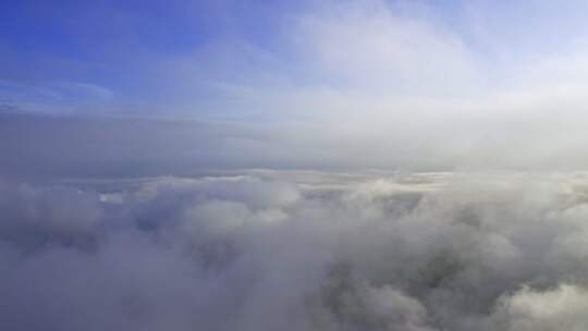 高空云层云海蓝天视频素材模板下载