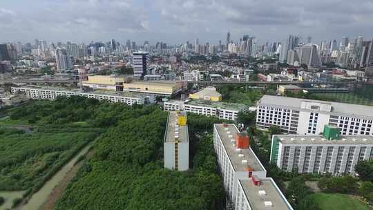 泰国曼谷城市风景航拍