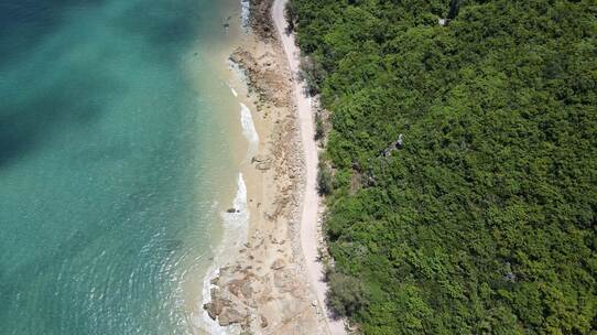 无人机航拍 海南 陵水 南湾猴岛 山海 海岸