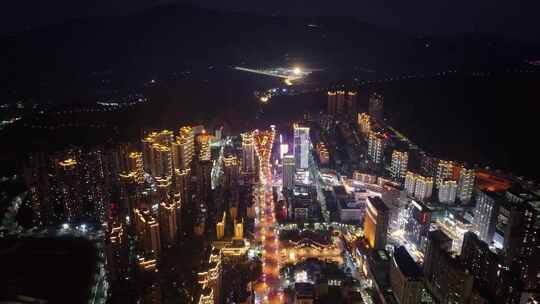攀枝花城市夜景航拍4K