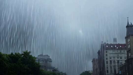 大雨暴雨雷雨下雨天