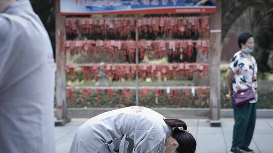 寺庙寺院祭祀活动烧香拜佛视频