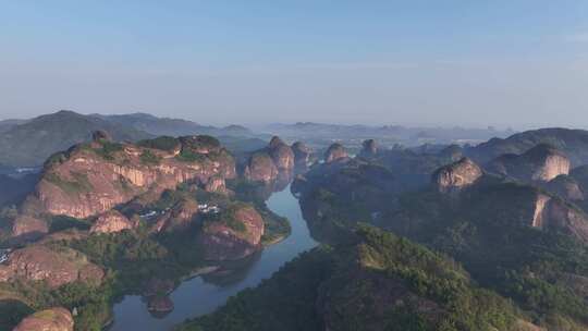 江西鹰潭龙虎山景区航拍