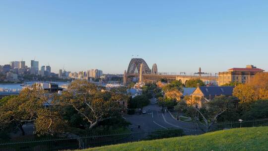 悉尼大桥和海港景观视频素材模板下载