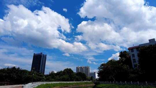 天空白云延时视频