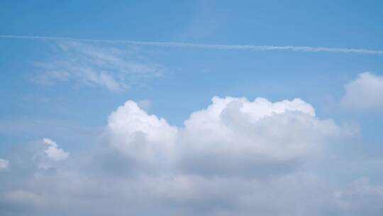 蓝天白云延时天空云朵飘动云层变化晴朗天气