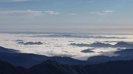 4k60-贵州铜仁市梵净山云海风光大气航拍