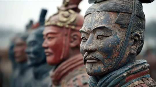 秦始皇兵马俑气势恢宏的雕塑艺术