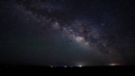 漫天繁星草原夜空银河系星空延时生态环境