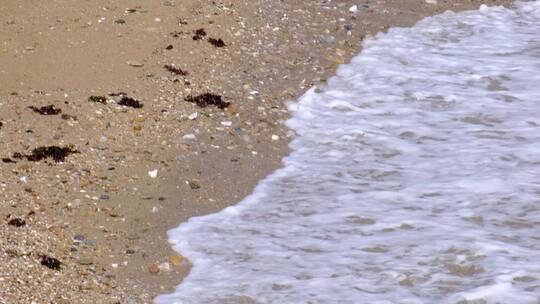 海滩上海水冲刷沙滩60帧