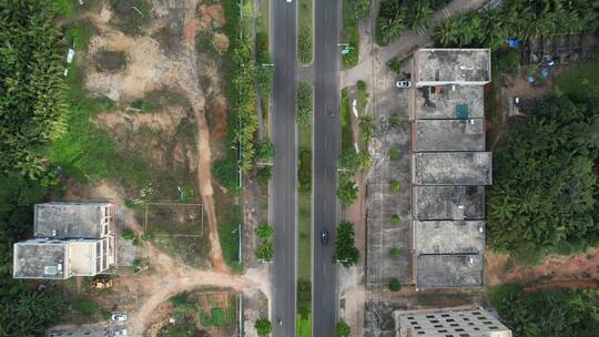 海南 文昌 公路航拍