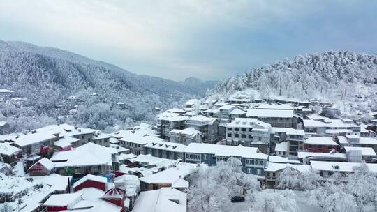 江西九江庐山风景区冬季雪景风光