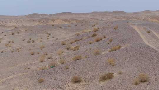 航拍荒漠 无人区 雅丹视频素材模板下载