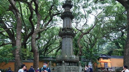 浙江普陀山法雨寺禅院建筑视频